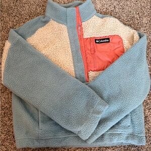 Columbia Womens Fleece Jacket - Blue and Cream